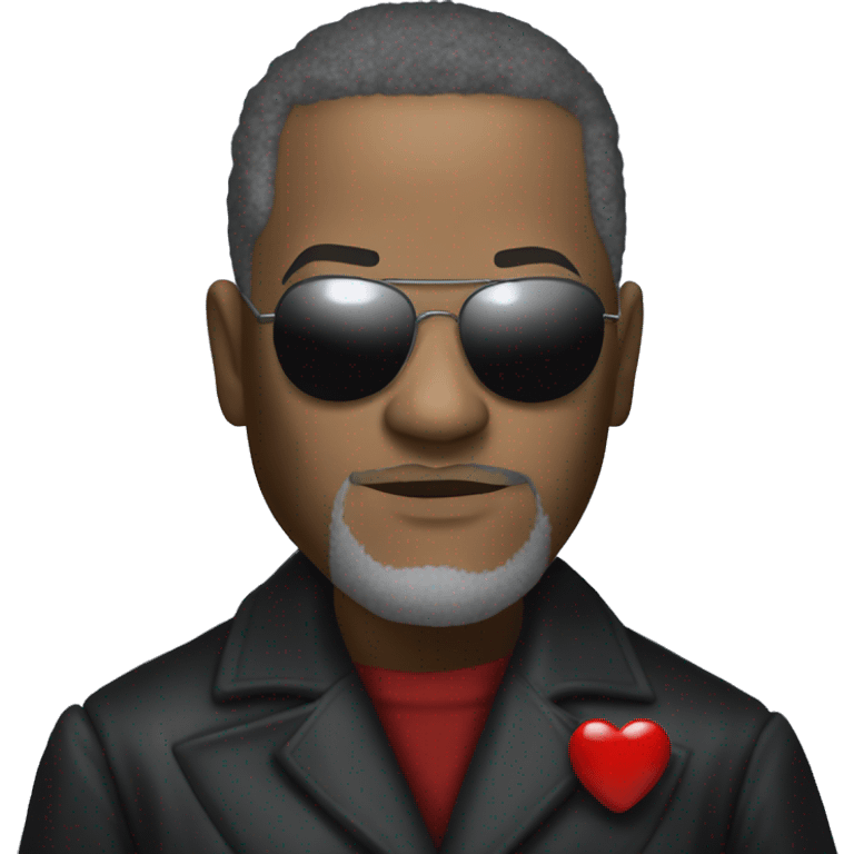 Neo, Lawrence fishburne from the matrix, holding red and blue pill Morpheus emoji