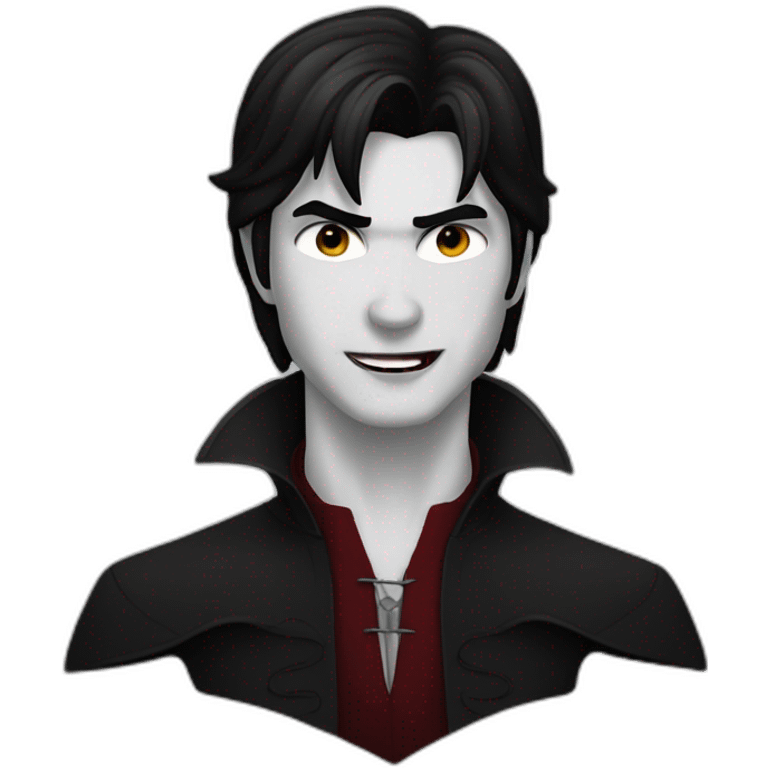 Damon en vampire emoji