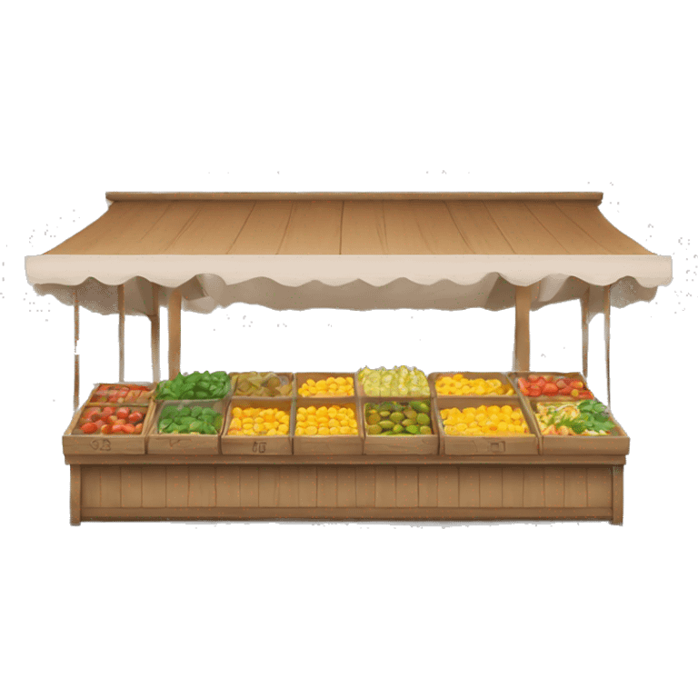 Empty market stand emoji