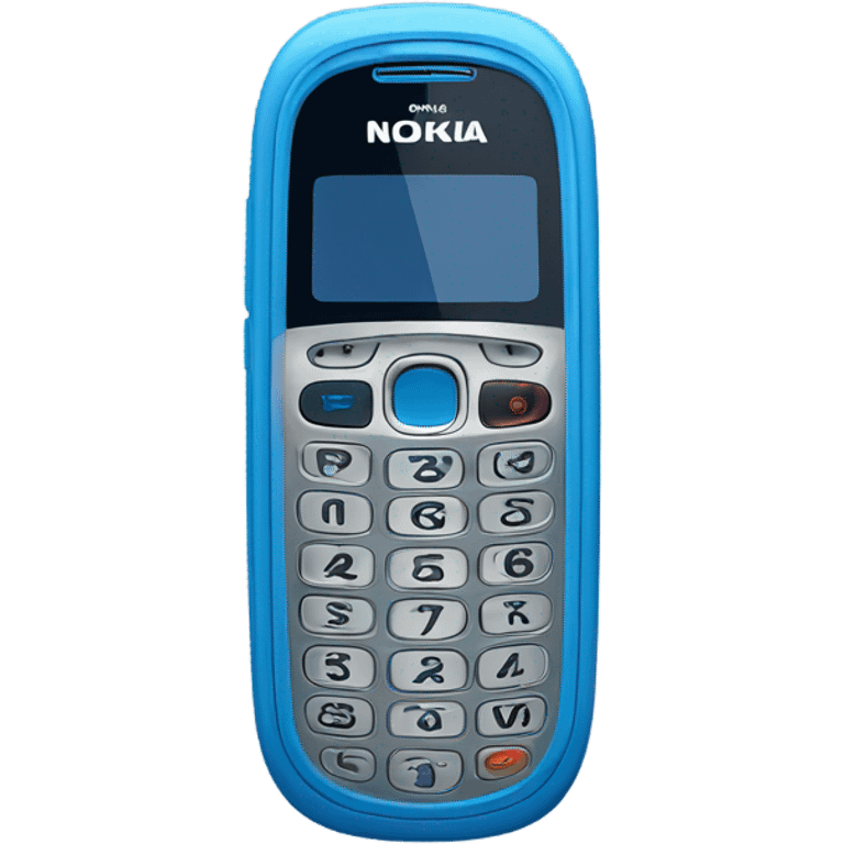 blue nokia cellphone emoji