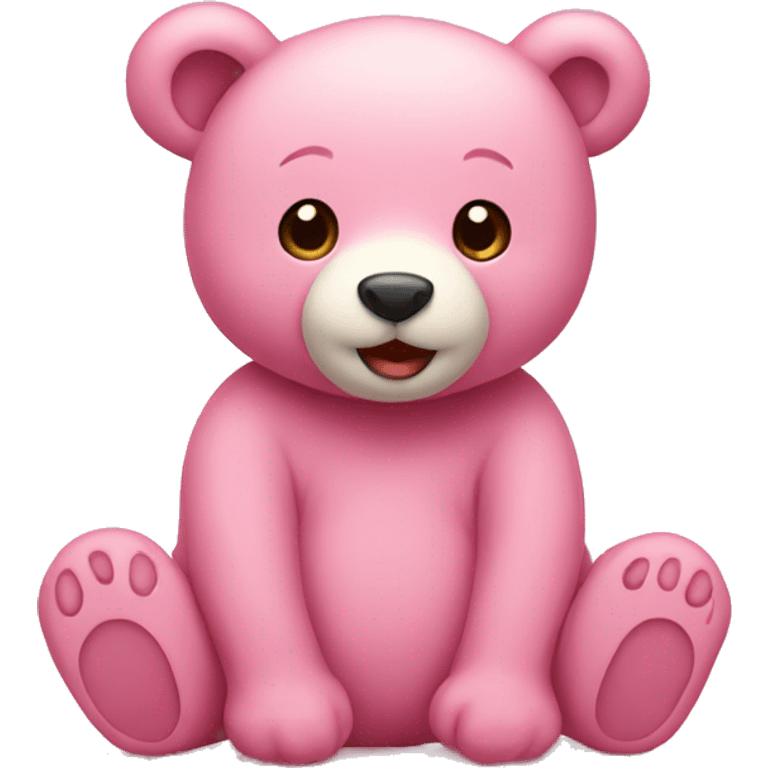 cute bear grateful pink emoji