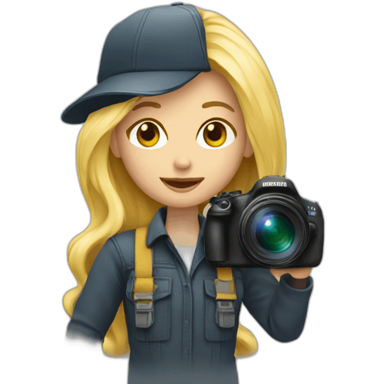 photographer blond emoji