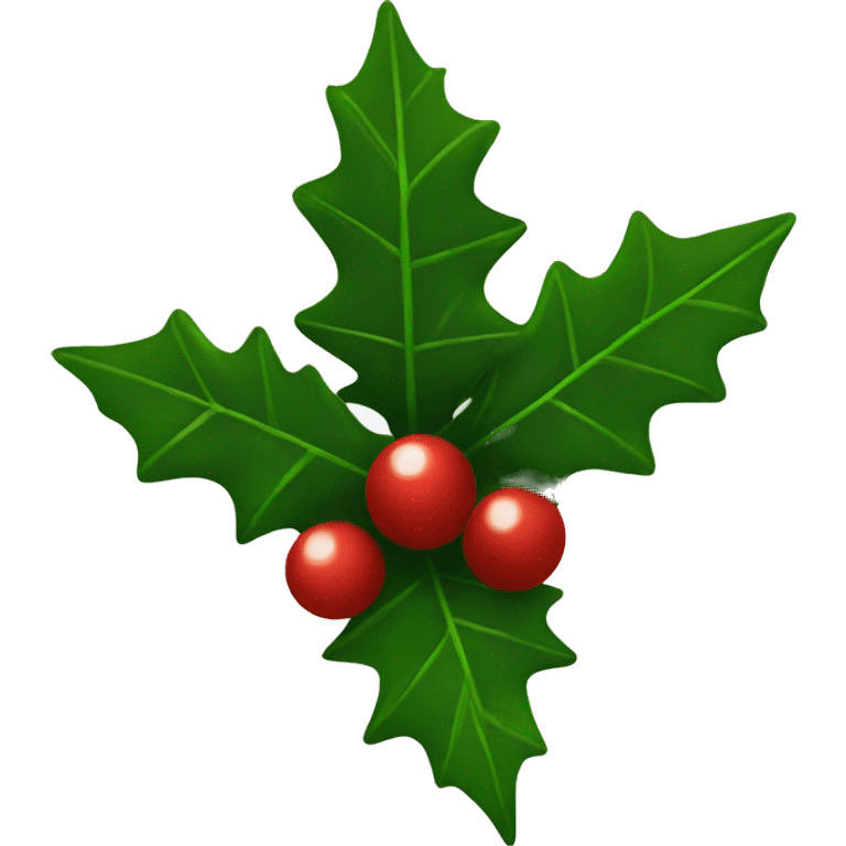 christmas holly emoji