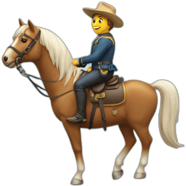 chat sur un cheval emoji