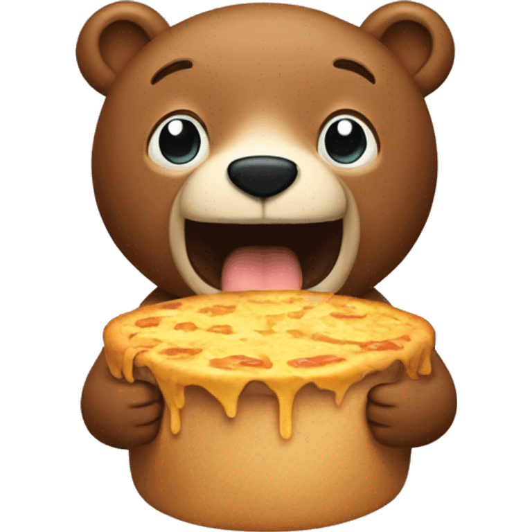 Hungry bear veggitarian emoji