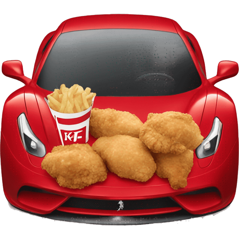 Kfc in a ferrari emoji