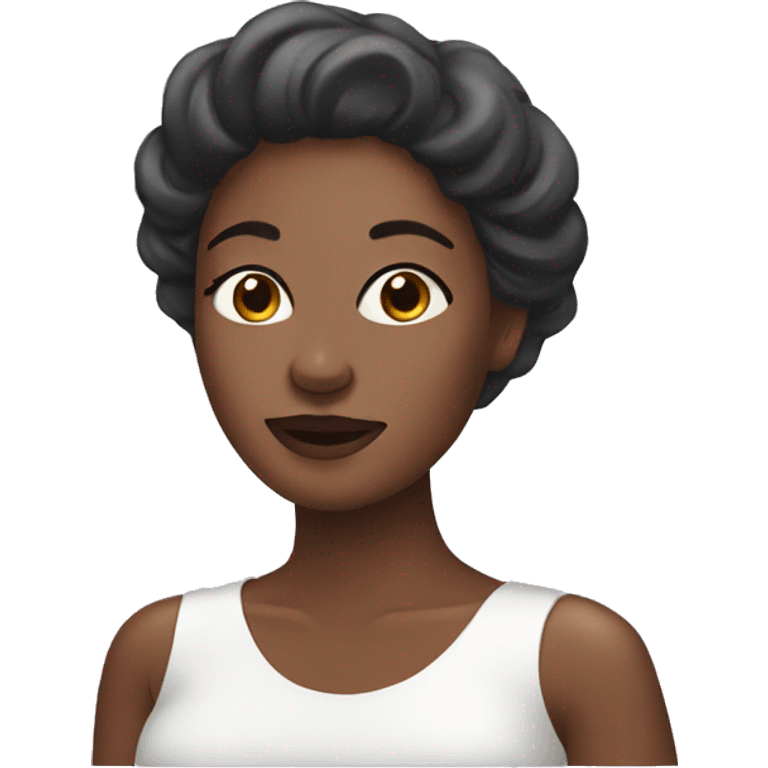 Woman doing skincare  emoji