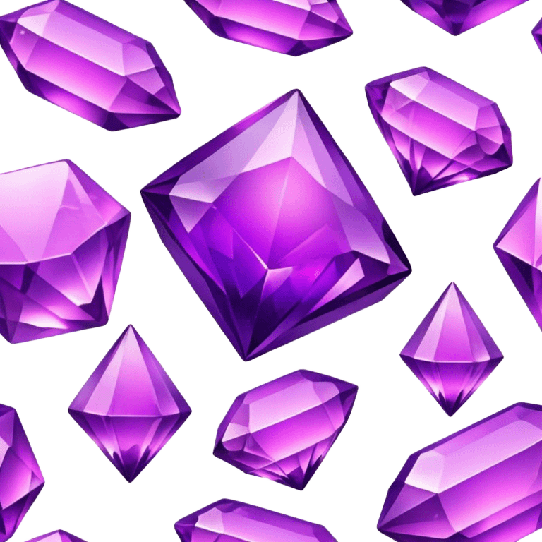 Purple glowing crystals emoji