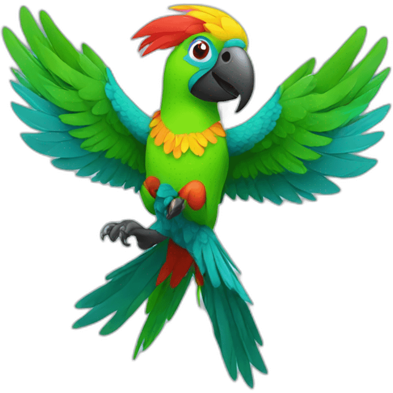 dancing parrot emoji