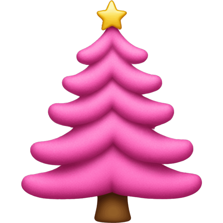 Pink Christmas Tree emoji