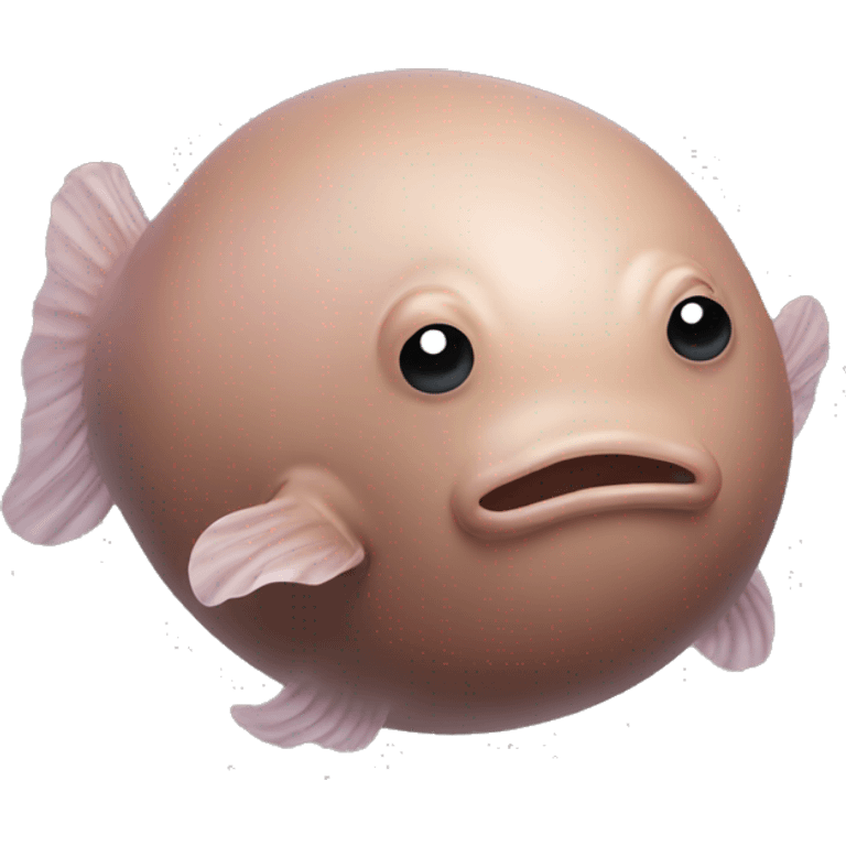 brown inflated blobfish with swirl top emoji