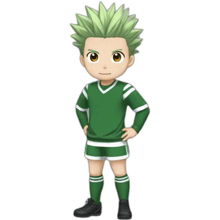 Gon de Hunterxhunter qui joue au foot emoji