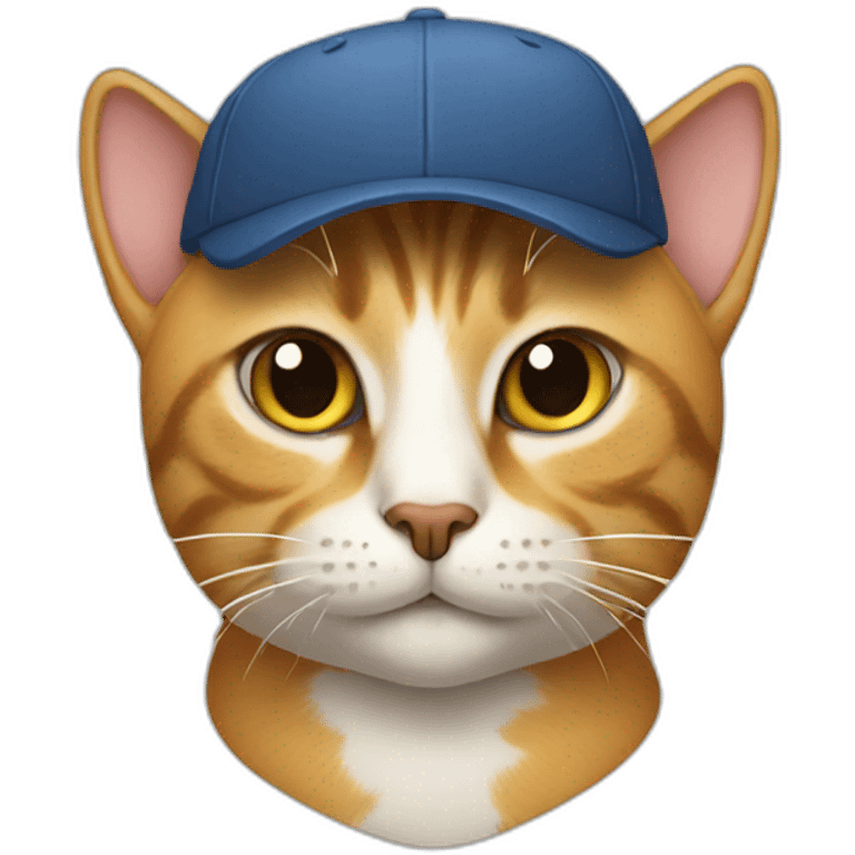 cat with a cap emoji