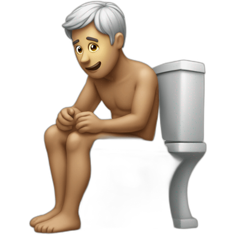 man on toilet emoji