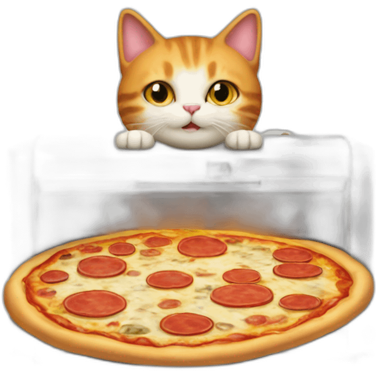 A Pizza Machine Cat emoji