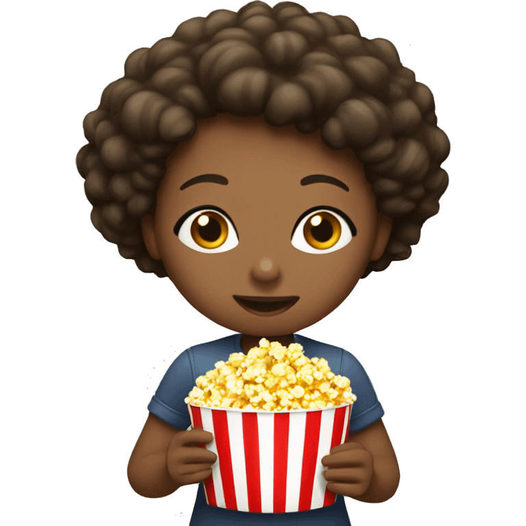 girl’s eating popcorn  emoji