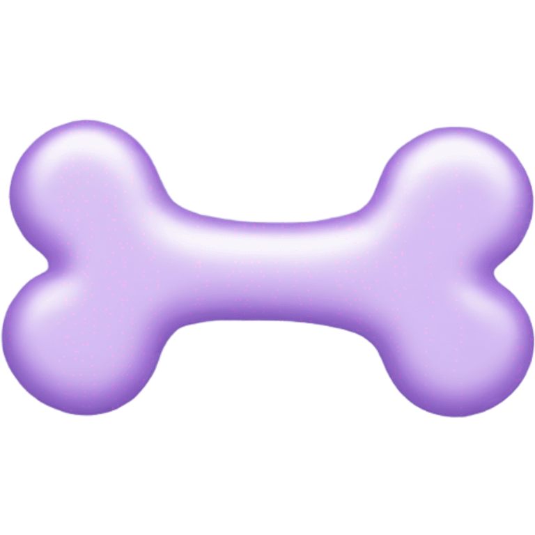 pastel purple dog bone emoji