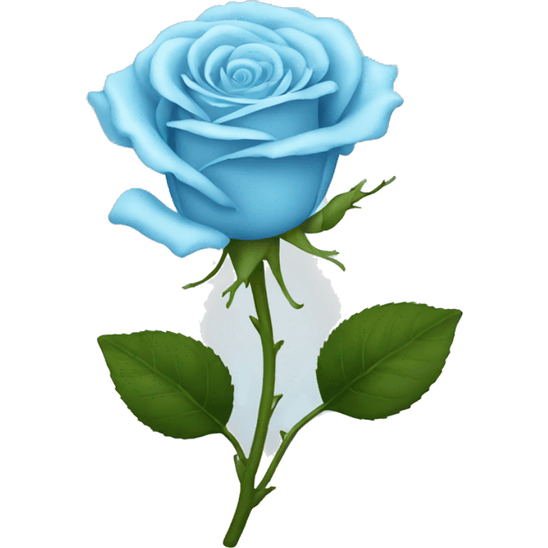 light blue rose emoji