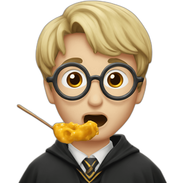 Harry Potter qui mange une sucette emoji