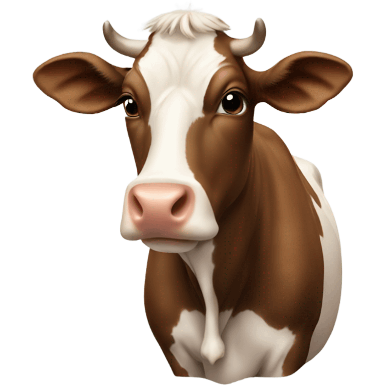 Cow on cow emoji