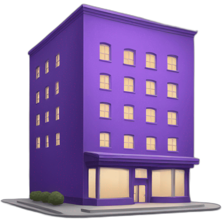 Purple building  emoji