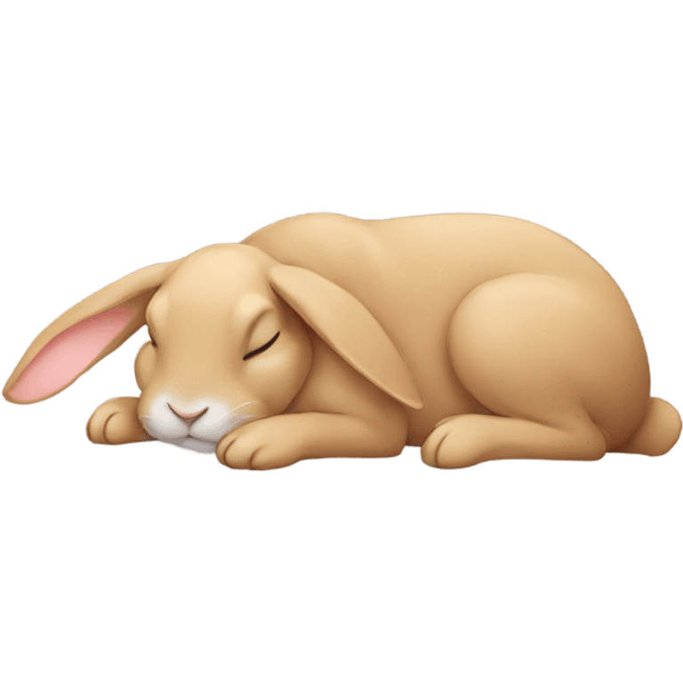 Sleeping rabbit emoji