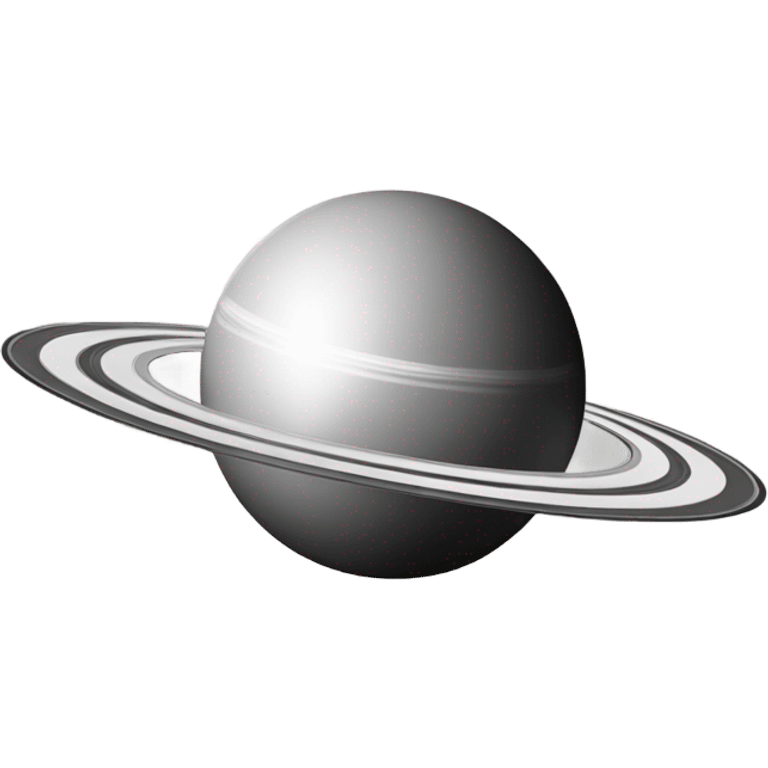 Saturn in silver  emoji