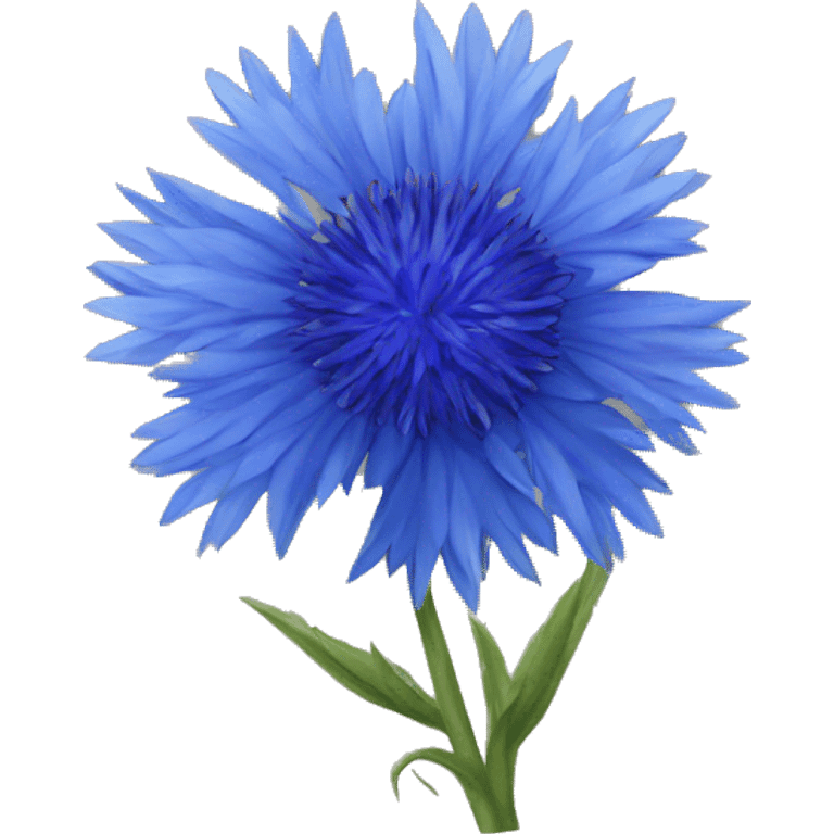 big blue cornflower emoji