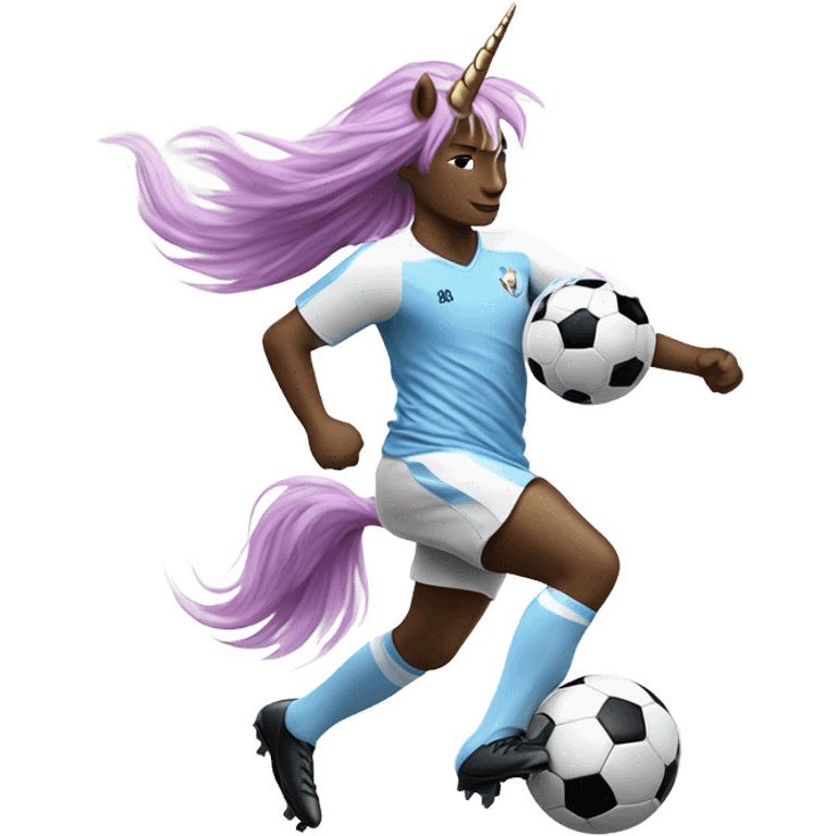 Soccer unicorn emoji