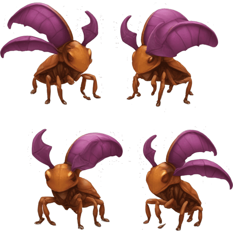 a zerg roach with a hat emoji