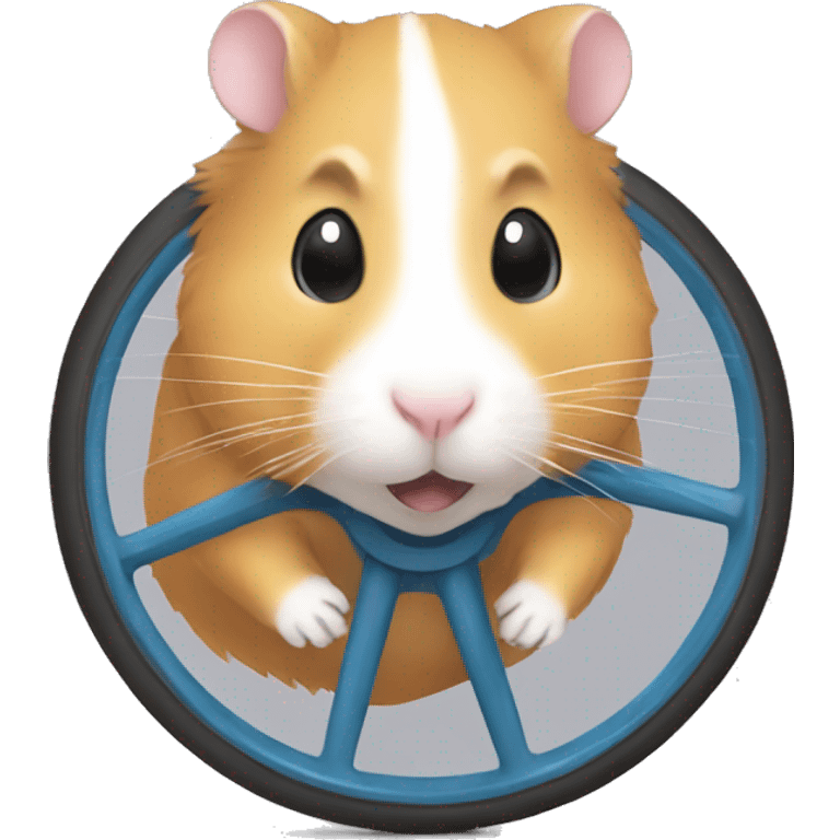 Hamster sur une roue emoji