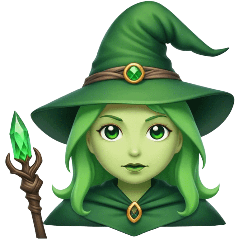 Green witch emoji