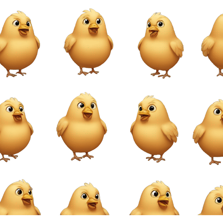 Fat chicken emoji