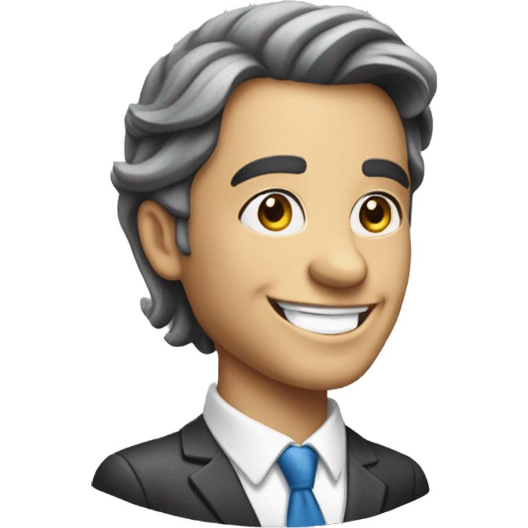 happy real estate agent emoji