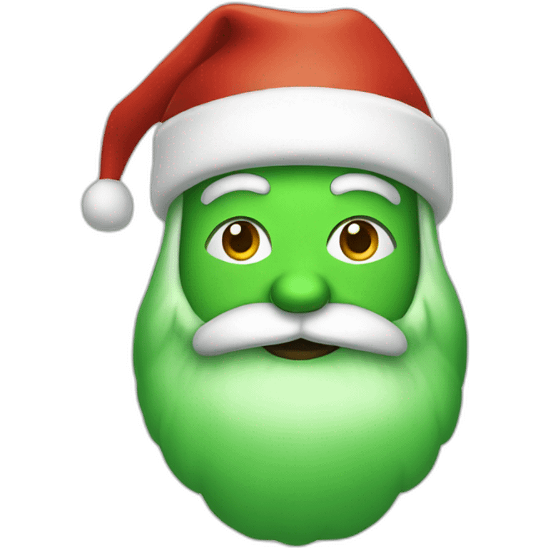 green santa emoji