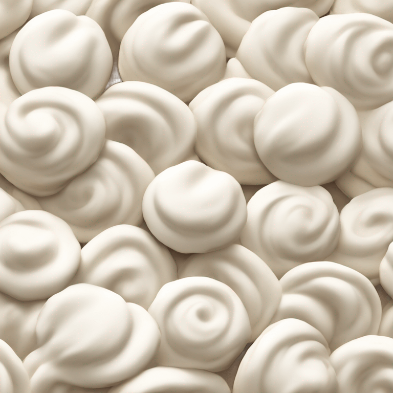 White meringue cookie emoji