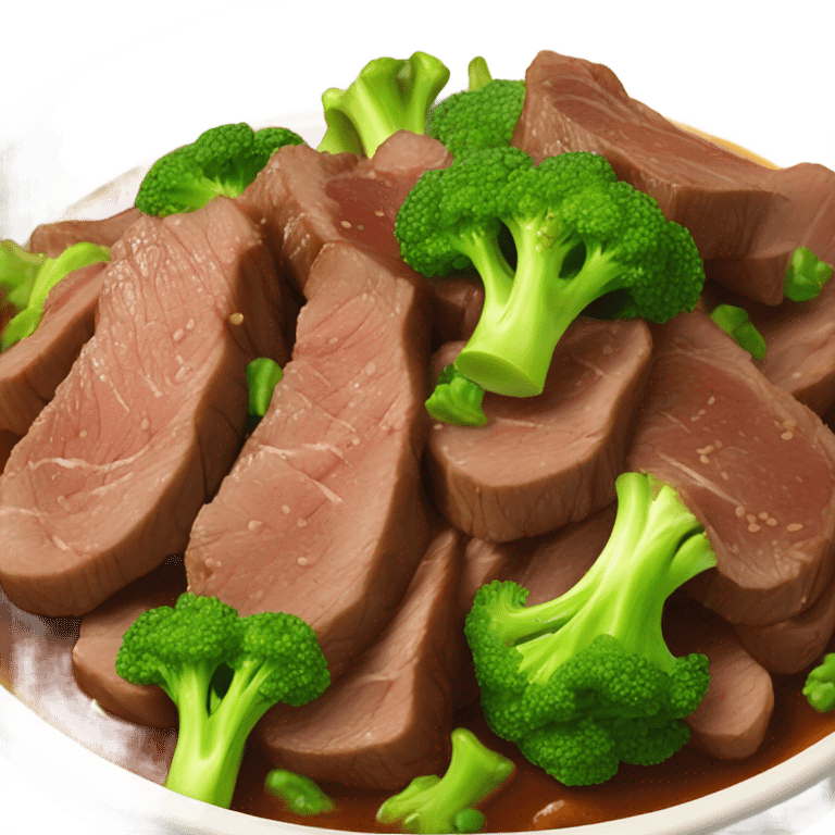 Beef broccoli Chinese food  emoji