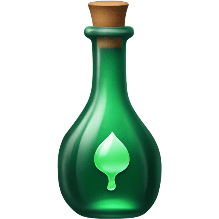 Dark green potion bottle emoji