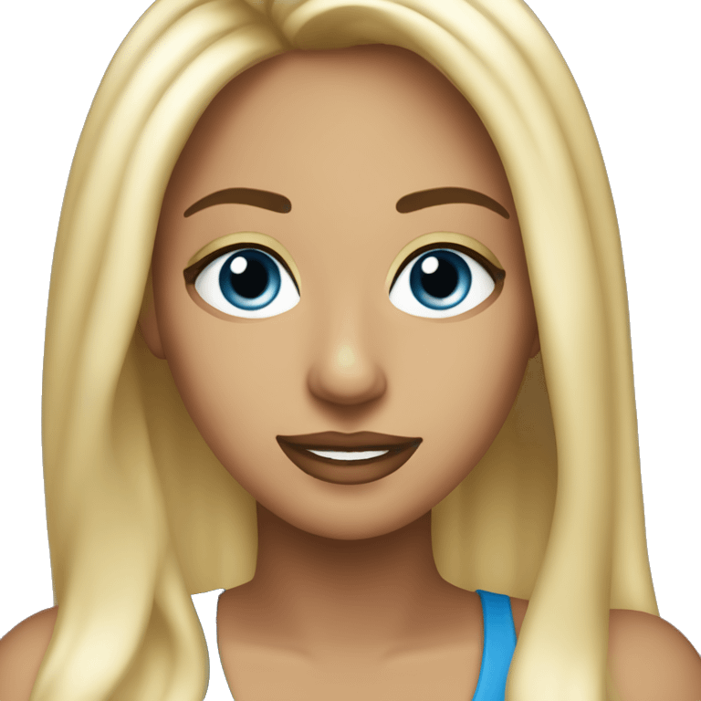 CHANTEUSE HISPANIC BLONDE AUX YEUX BLEU emoji