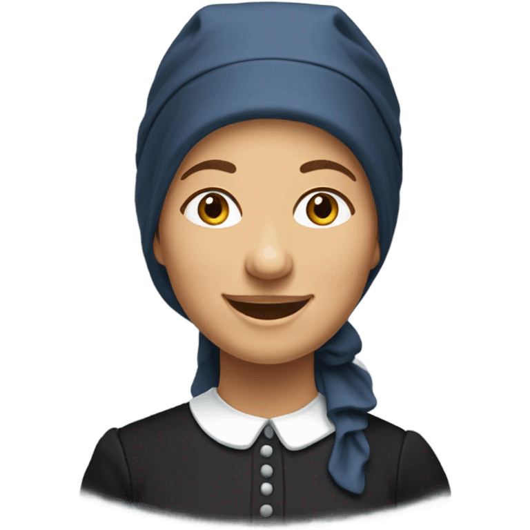 Laughing Amish lady emoji