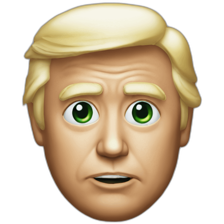 Alien Donald Trump emoji