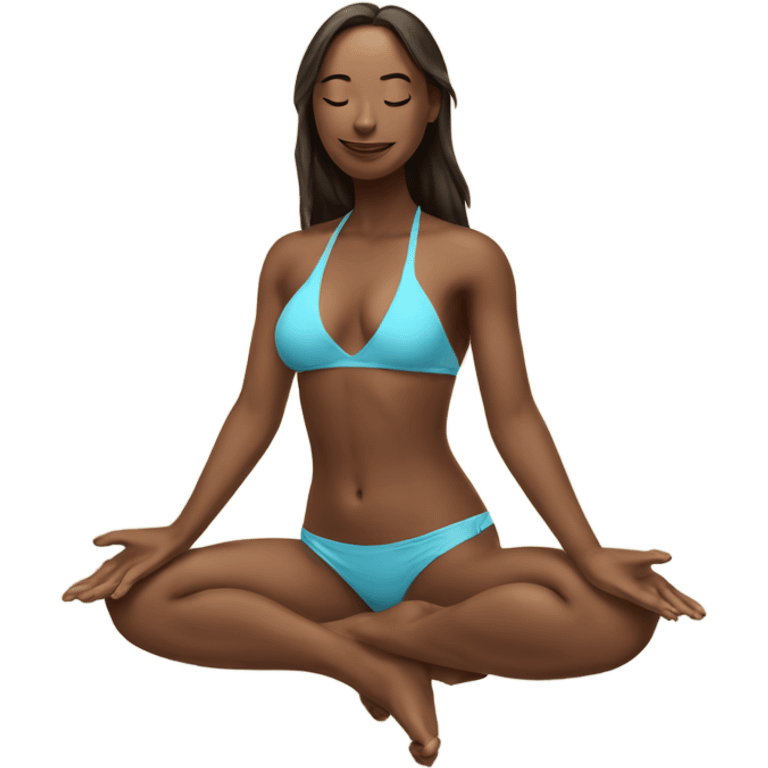 bikini yoga emoji