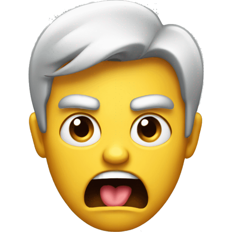 angry person with tongue out emoji