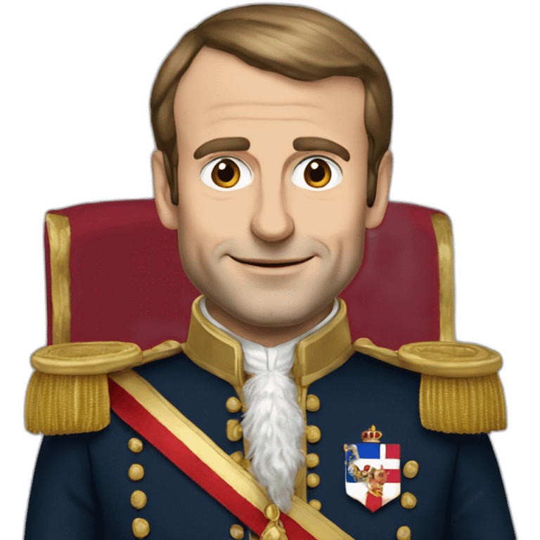 Emmanuel Macron en roi de France emoji