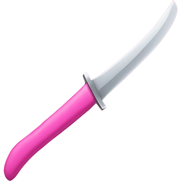 Pink knife  emoji