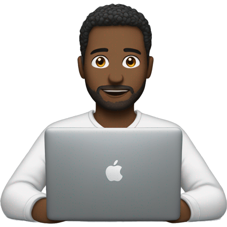 man with macbook emoji