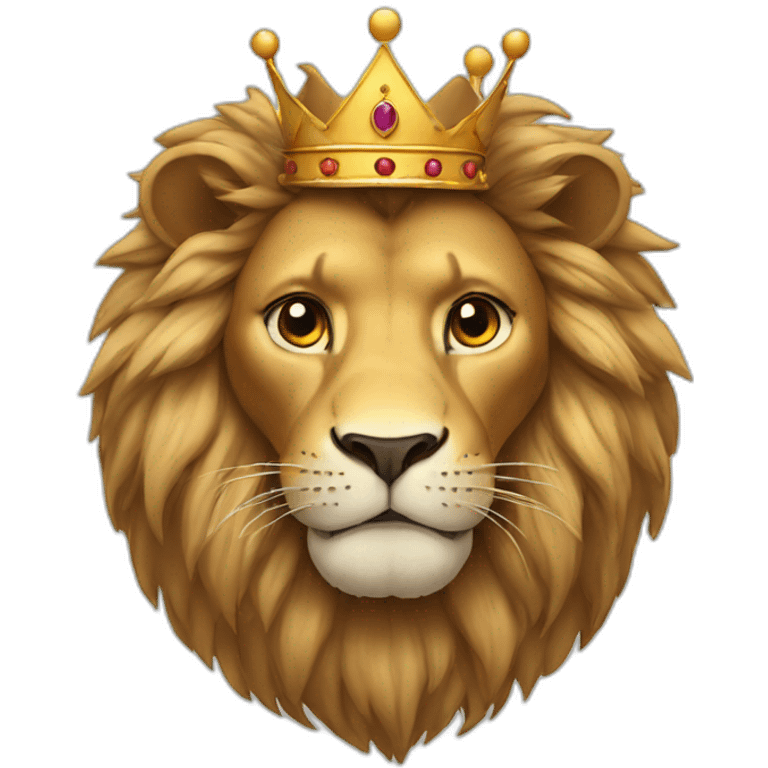 Lion with the crown  emoji