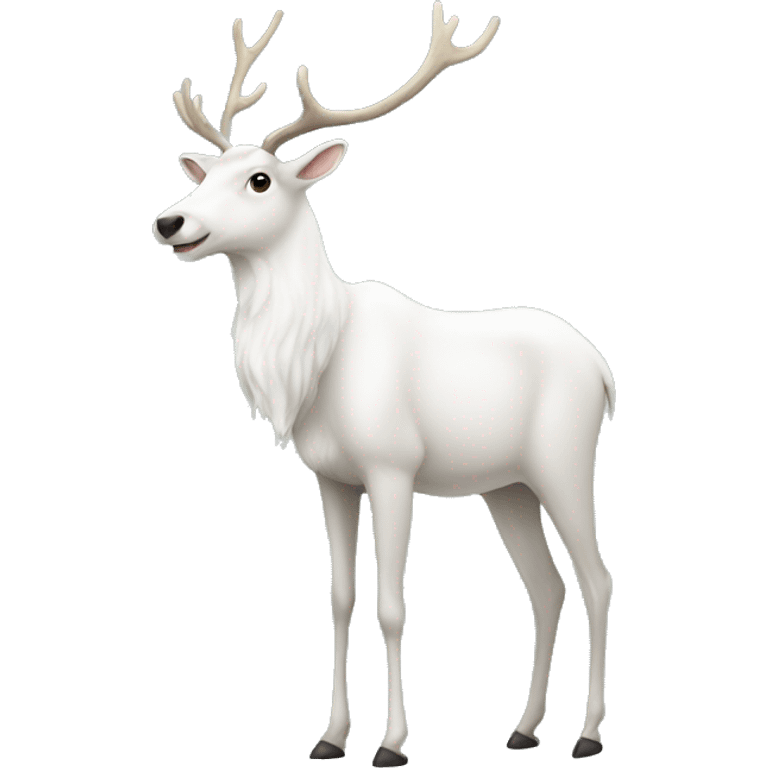 white-reindeer emoji