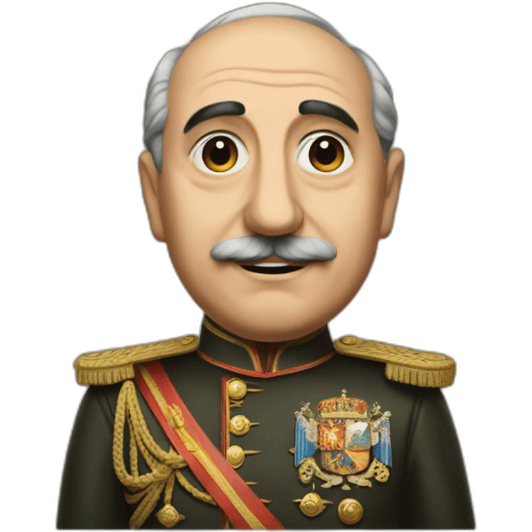 Francisco franco en una cuneta emoji