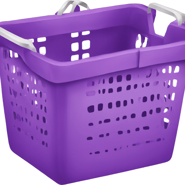 shopping basket violet emoji